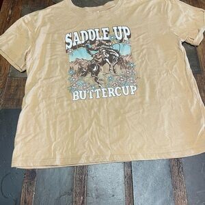 Maurices Tan Saddle Up Buttercup Tee